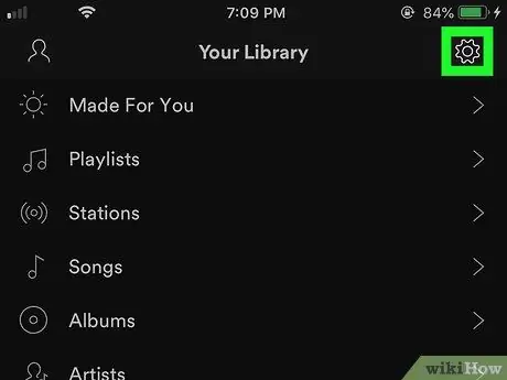 Выйти из Spotify на iPhone или iPad Шаг 3