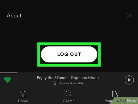 Выйти из Spotify на iPhone или iPad Шаг 4