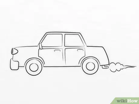 Рисуем мультяшную машинку Шаг 8