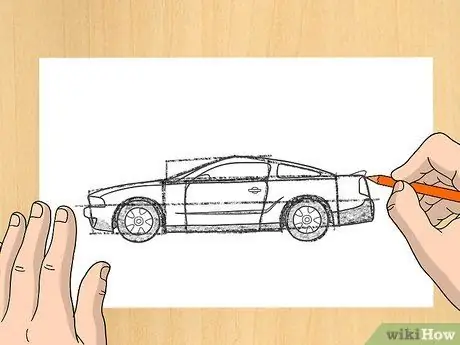 Рисуем Ford Mustang Шаг 7