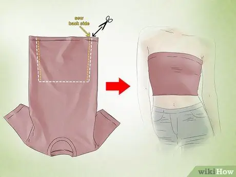 Использовать старую одежду повторно, шаг 2