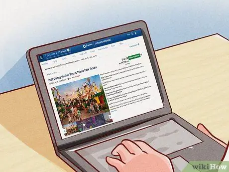 Купить билеты в Disney World Шаг 1