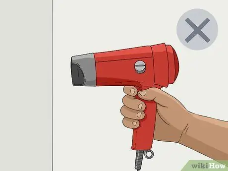 Сушка краски с помощью теплового пистолета Шаг 7