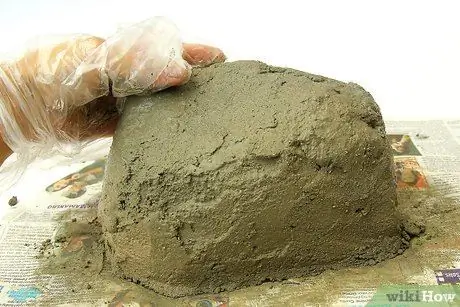 Сделайте искусственные камни из бетона Шаг 9