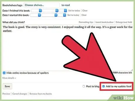 Напишите новый отзыв о Goodreads Step 13 Напишите новый отзыв о Goodreads Step 13