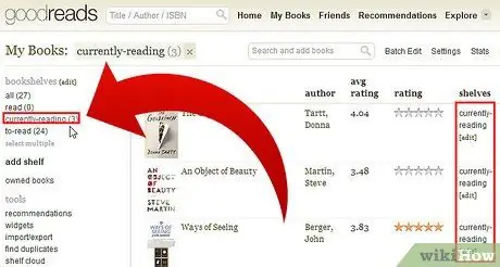 Обновите статус чтения вашей страницы на Goodreads Шаг 2 Обновите статус чтения вашей страницы на Goodreads Шаг 2