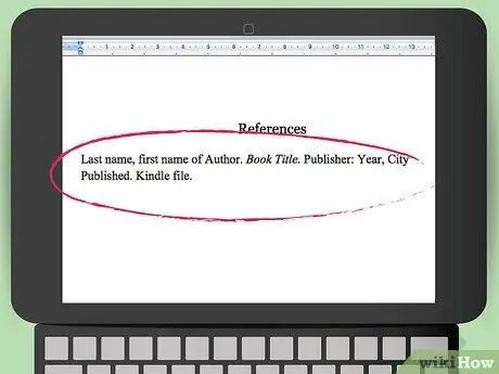 Цитируйте электронную книгу Kindle Шаг 4 Цитируйте электронную книгу Kindle Шаг 4