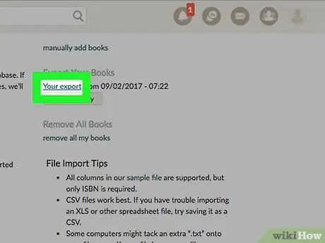 Экспорт списка книг на полках из Goodreads Шаг 5 Экспорт списка книг на полках из Goodreads Шаг 5