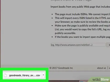 Экспорт списка книг на полках из Goodreads Шаг 6 Экспорт списка книг на полках из Goodreads Шаг 6
