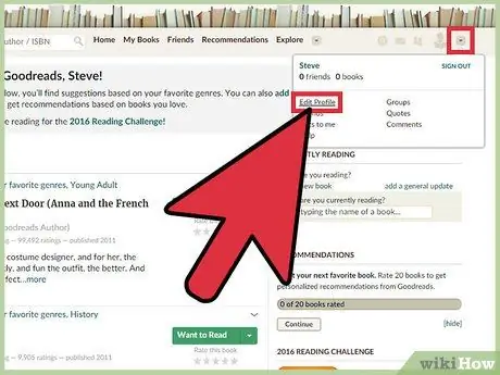 Закройте учетную запись Goodreads Шаг 2 Закройте учетную запись Goodreads Шаг 2