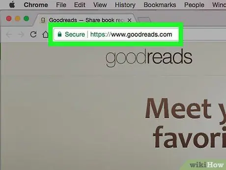 Управление информацией вашего общедоступного профиля на Goodreads Шаг 1