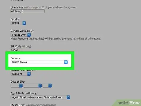 Управление информацией вашего общедоступного профиля на Goodreads Шаг 10