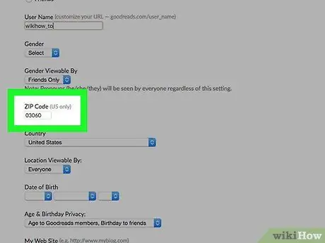 Управление информацией вашего общедоступного профиля на Goodreads Шаг 11