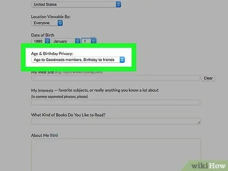 Управление информацией вашего общедоступного профиля на Goodreads Шаг 14