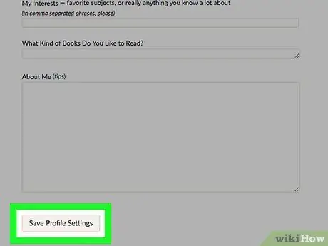 Управление информацией вашего общедоступного профиля на Goodreads Шаг 19