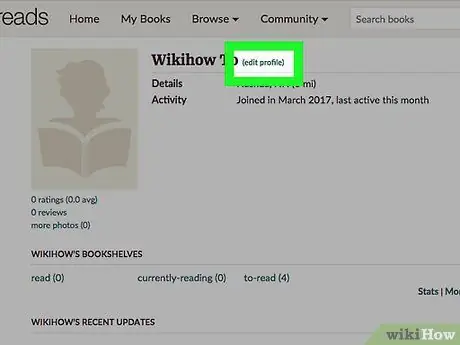 Управление информацией вашего общедоступного профиля на Goodreads Шаг 3