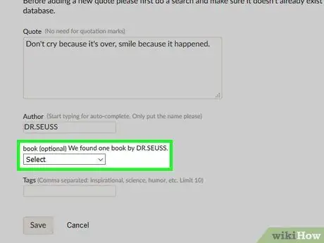 Поделитесь цитатой с Goodreads Шаг 6