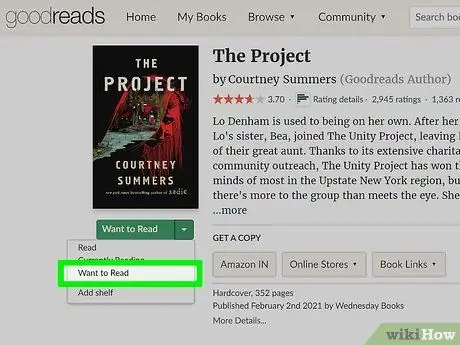 Отметить книгу как желаемую для чтения на Goodreads Шаг 8 Отметить книгу как желаемую для чтения на Goodreads Шаг 8