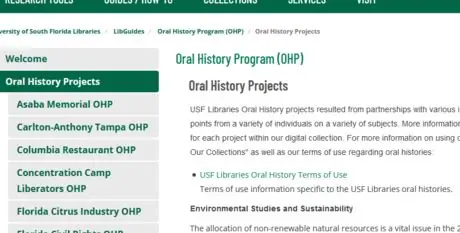 USF Oral History
