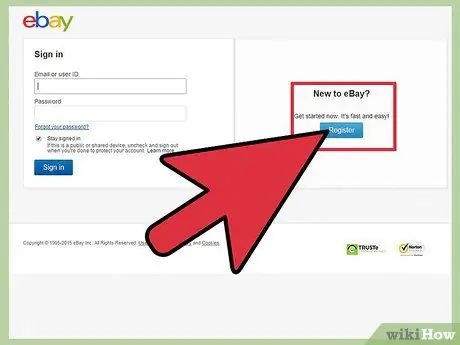 Продавайте книги на eBay Шаг 1