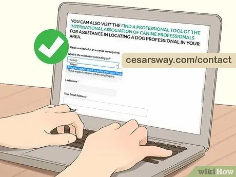 Связаться с Cesar Millan Step 8