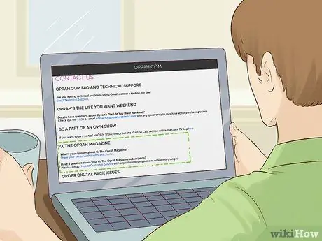 Связаться с Опрой Уинфри Step 7