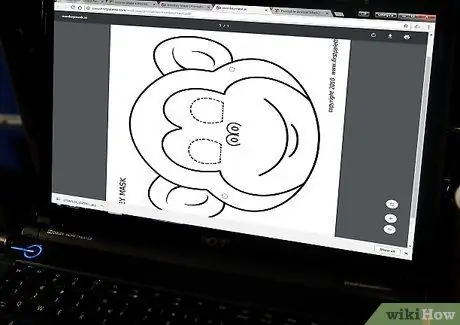 Сделайте маску обезьяны. Шаг 1 Сделайте маску обезьяны. Шаг 1