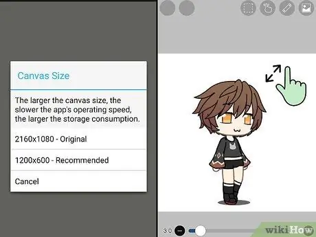 Используйте ibis Paint X для затенения персонажей Gacha Шаг 3