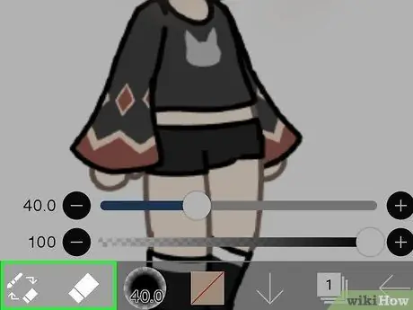 Используйте ibis Paint X для затенения персонажей Gacha Шаг 7