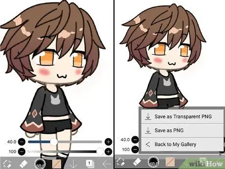 Используйте ibis Paint X для затенения персонажей Gacha Шаг 9