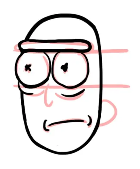 Как нарисовать Рика Санчеса 6
