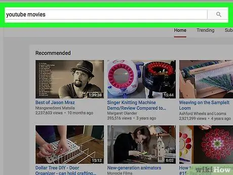 Найдите полнометражные фильмы на YouTube Шаг 3