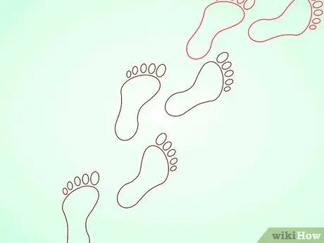 Рисуем следы Шаг 10