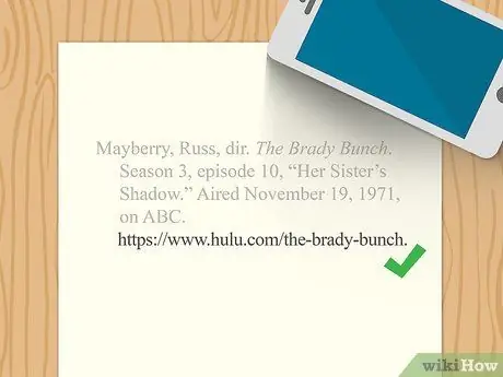 Процитируйте серию сериала, шаг 9 Процитируйте серию сериала, шаг 9