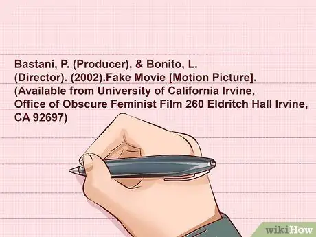 Напишите библиографию к фильму Шаг 6