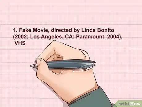 Напишите библиографию к фильму Шаг 8