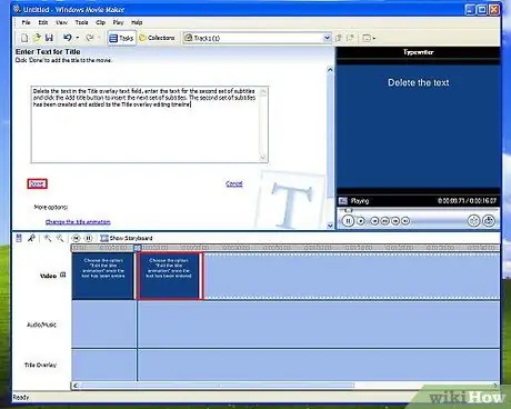 Добавление субтитров к фильму в Windows Movie Maker, шаг 7, пункт 1