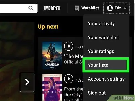 Экспорт пользовательских списков IMDb в файл CSV Шаг 3