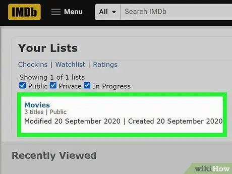 Экспорт пользовательских списков IMDb в файл CSV Шаг 4