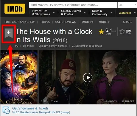 Добавьте элемент в свой список наблюдения на IMDb Method 3 Step 4