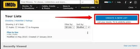 Создайте собственный список в IMDb Method 2 Step 3 Создайте собственный список в IMDb Method 2 Step 3