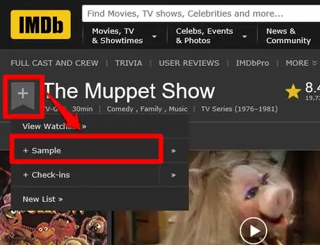 Добавить элемент в настраиваемый список в IMDb Method 2 Step 3 Добавить элемент в настраиваемый список в IMDb Method 2 Step 3