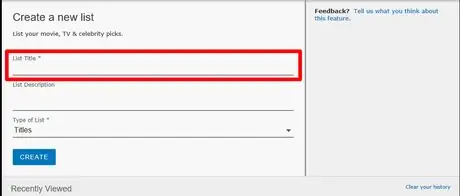 Создайте собственный список на IMDb Method 2 Step 4
