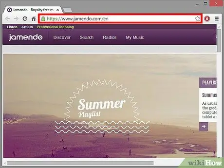 Скачать бесплатную музыку с Jamendo Step 1