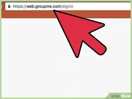 Делайте групповые сообщения на Groupme. Com Шаг 1 Делайте групповые сообщения на Groupme. Com Шаг 1