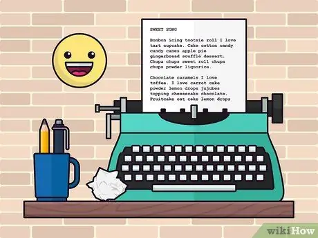 Написать пародию на песню Шаг 6