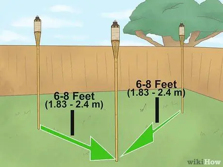 Используйте факелы Тики, шаг 1