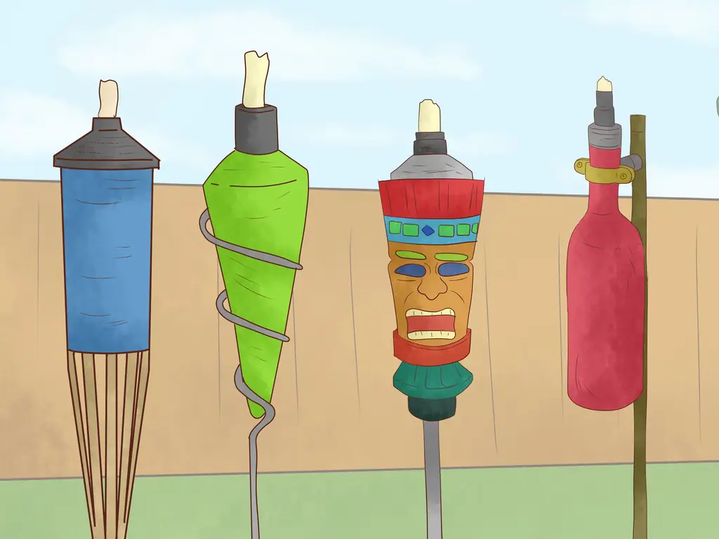 Как использовать факелы Тики (с изображениями)