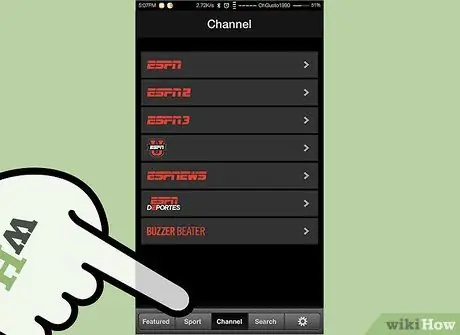Смотрите ESPN в прямом эфире на устройстве Android, шаг 3, пункт 2