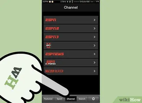 Смотрите ESPN в прямом эфире на устройстве Android Шаг 3 Пункт 3